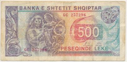 Albánia 1996. 500L "GC 257296" T:F,VG Albania 1996. 500 Leke "GC 257296" C:F,VG Krause P#48
