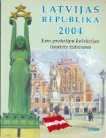 Lettország 2004. 1c-2E (8xklf) "Euro próbaveretek" szettben T:BU Latvia 2004. 1 Cent - 2 Euro (8xdiff) "Euro trial set" C:BU
