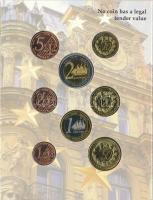 Lettország 2004. 1c-2E (8xklf) "Euro próbaveretek" szettben T:BU
Latvia 2004. 1 Cent - 2 ...
