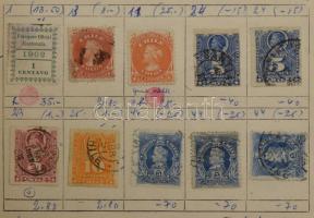 9 db használt cserefüzet (és egy borító nélkül) + vegyes bélyegek borítékokban