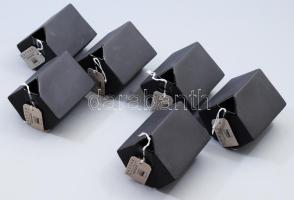 Asa Selection 6 darab posztmodern design váza, újszerű, 9x9x8 cm