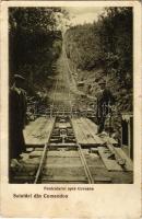 1925 Komandó, Kommandó, Comando, Comandau; Funicolarul spre Covasna. Lichntenstein Henrik / sikló, fűrésztelep, iparvasút / funicular, sawmill, industrial railway (EB)