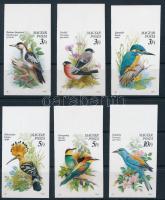1990 Madarak ívszéli vágott sor / Mi 4069-4074 imperforate margin set