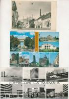 17 db MODERN román város képeslap vegyes méretben / 17 MODERN Romanian town-view postcards in mixed size