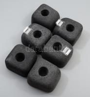 ASA Selection 6 darabos kavicsot imitáló gyertyatartó szett. Hibátlan, jelzett, 7x8 cm