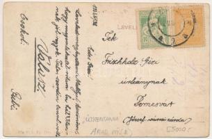 1923 Újszentanna, Santana; látkép. W. L. Bp. 395. / general view (gyűrődések / creases)