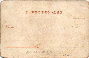 Vízakna, Salzburg, Ocna Sibiului; Szecessziós lóherés montázs a fürdőből. Takáts Jenő kiadása / Art ...