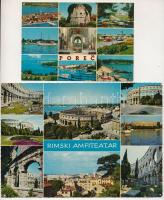 JUGOSZLÁVIA - 13 db MODERN főleg postatiszta város képeslap, vegyes minőségben és méretben / YUGOSLAVIA - 13 modernmostly unused town-view postcards in mixed qualtiy and size