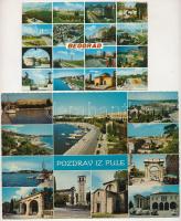 JUGOSZLÁVIA - 13 db MODERN főleg postatiszta város képeslap, vegyes minőségben és méretben / YUGOSLA...