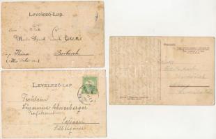3 db RÉGI város képeslap: Herkulesfürdő, Málnásfürdő / 3 pre-1945 town postcards: Baile Herculane, B...