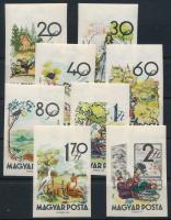 1960 Mese ívszéli vágott sor / Mi 1718-1725 imperforate set