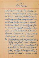 1940 Kézzel írt szakácskönyv, kb. 140p