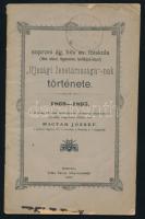 1895 A soproni ág. hitv. ev. főiskola "Ifjúsági Zenetársaságának" története 1869-1895, sérült, 40p