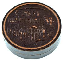 1896KB 1K Ag "Millennium" eredeti, dombornyomott, barna színű "Millenniumi Koronaérem...