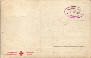 Pola, Pula; Osztrák-magyar haditengerész ünnepség, matrózok kitüntetése a téren / K.u.k. Kriegsmarin...