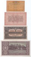 Budapest 1919. 20f "Központi Sajtóvállalat R.T." + 1920. 20K + 1945. 100P halovány sorszám...