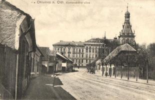 Chlumec nad Cidlinou, Komenskeho ulice / street (Rb)