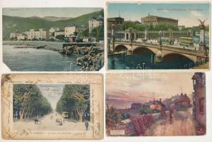 23 db RÉGI külföldi város képeslap vegyes minőségben / 23 pre-1945 foreign town postcards in mixed quality