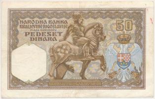 Jugoszlávia 1931. 50D T:F szép papír, pici szakadások
Yugoslavia 1931. 50 Dinara C:F fine paper, ti...