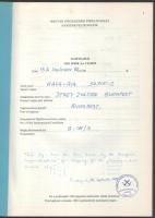 1988 Jachtnapló, Jeney Zoltán "HAVA-RIA" nevű jachtja, néhány oldalon bejegyzésekkel