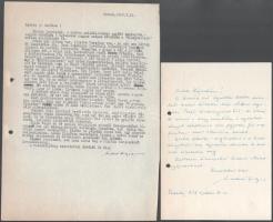 1973 Lippóczy Norbert borász és műgyűjtő 3 levele