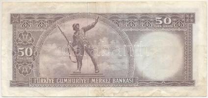 Törökország DN(1964) 50L "I 66 048146" T:F
Turkey ND(1964) 50 Lira "I 66 048146&quot...