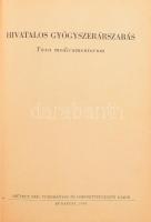 1955 Hivatalos gyógyszerárszabás. Bp.., 1955 Művelt nép. 103p. tollas bejegyzésekkel egészvászon kötésben