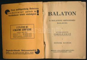 Cséplő Ernő: Balaton. A Balatoni Szövetség kalauza. Szerk.: - -. Balatonfüred, 1929., Balatoni Szöve...