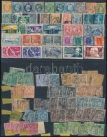 Franciaország 1853-1955 Klasszikus bélyegek + 8 teljes kiadás jobbakkal, 2 stecklapon
