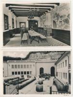 Budapest XXII. Budafok - 2 db RÉGI Hangya borpincészet képeslap