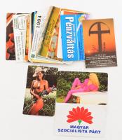 ca 1980 35+2 db erotikus kártyanaptár