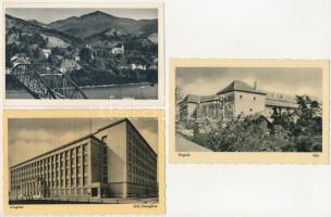 3 db RÉGI város képeslap: Ungvár, Rahó / 3 pre-1945 town postcards: Uzhorod, Rakhiv