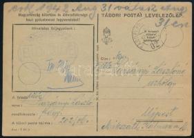 1942 Tábori posta levelezőlap / Field postcard "TP 02"
