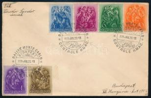 1939 Levél / Cover "RALLYE MONTE CARLO / CONTROLE KMAC."