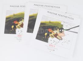 2011 Magyar festmények - Kifestő naptár, 5 db, mind bontatlan, 30x30 cm