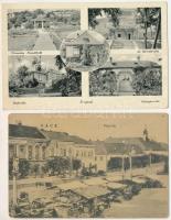 21 db RÉGI magyarországi város képeslap, vegyes minőségben / 21 pre-1945 Hungarian town postcards in...