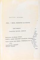 Daniel Rhodes: Kilks - Design, Contruction and Operation. / Égető kemencék. Tervezésük, építésük, működésük. Ford.: Dr. Zimonyi Péterné. (Gépelt kézirat). Félvászon-kötésben, sérült címlappal, 243 p.