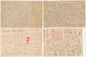 8 db RÉGI első világháborús orosz-magyar hadifogoly levelezőlap, vegyes minőségben / 8 pre-1945 WWI ...