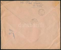 1955 Ajánlott expressz küldemény Gyümölcsök sorral "FONYÓD" - Budapest / Mi 1387-1394 on r...