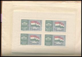 1961 4 Ezüst és 9 Arany kisívsor + 2 Liszt blokk + 9 db ÁNY kisív blokkberakóban (74.000)