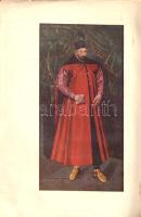 Veress Endre:  Báthory István király (Terror Hostium). Halálának 350-ik esztendejében írta Veress Endre. Egykorú képekkel és hasonmásokkal. (Dedikált.) Budapest, 1937. A Magyar Miczkiewicz Társaság kiadása (Kapisztrán-nyomda, Vác). 1 t. (színes címkép) + 378 + [2] p. + 11 t. + 1 térkép (kihajtható). Egyetlen kiadás. Dedikált: "Szíves emlékül, az író: Veress Endre". Veress Endre (1868-1953) történész, levéltáros; munkásságának nagyját Erdély történetének szentelte. Kötetében Báthory István erdélyi fejedelem lengyel királyi működését elemzi. Az olvasmányos stílusban megírt, az életregény határait feszegető, számos anekdotikus részletet közreadó mű a lengyel királyság belpolitikai konfliktusait írja le, oroszországi hadjáratait, kulturális, vallási és gazdasági intézkedéseit méltatja. Oldalszámozáson belül számos szövegközti és egész oldalas illusztrációval, térképvázlattal és látképpel. Néhány levélen apró szakadásnyom, két levélen apró hiány. Fűzve, sérült, javított, feliratozott kiadói borítóban, az első borítón Báthory-címerrel. Körülvágatlan példány.