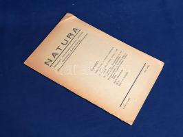 [Folyóirat] Natura. Népszerű természettudományi folyóirat. Szerkeszti Rudas György. I. évfolyam, 1. ...