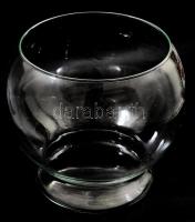 Nagyméretű skandináv gömbalakú díszelem / szárazvirág kaspó, jelzés nélkül, hibátlan, d: 23 cm, m: 22 cm