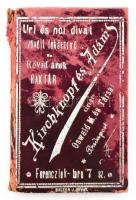 ca 1910 Kirchkopf és Ádám Uri és Női divat leltárkönyv, krétával írható és letörölhető pala laprészekkel korabeli sérült vászonkötésben