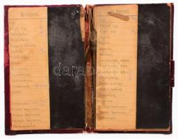 ca 1910 Kirchkopf és Ádám Uri és Női divat leltárkönyv, krétával írható és letörölhető pala laprésze...