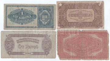 1913. 20K II. kiadás, piros "MAGYARORSZÁG" felülbélyegzéssel + 1913. 20K II. kiadás, kiolv...