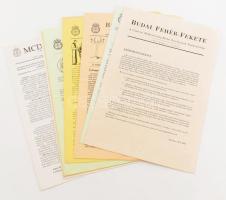 1994-97 Budai fehér-fekete, Diákszövetség Budai Osztályának tájékoztatója 9 db szám.