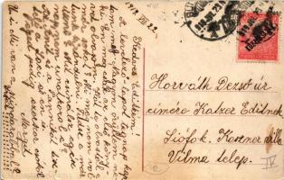 1919 Budapest VIII. Kálvin tér, szökőkút, villamos, Nemzeti Múzeum, gyógyszertár, Tokaji China Vasbo...