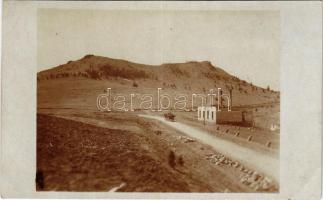 1917 Gyergyótölgyes, Tölgyes, Tulghes; országút / road. photo + "Tábori postahivatal 648" + "K.u.k. Infanterieregiment v. Hindenburg Nr. 69. Réserve Baon." (EB)