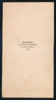 cca 1860-1870 Párizs, elegáns fiatal úr díszmagyarban, vizitkártya André Disdéri francia fényképész ...